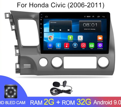  Магнитола Android 1G-16G Honda Civic 2006-