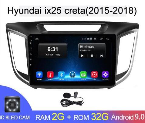 Магнитола Android 2G-32G Hyundai ix25 35 Creta