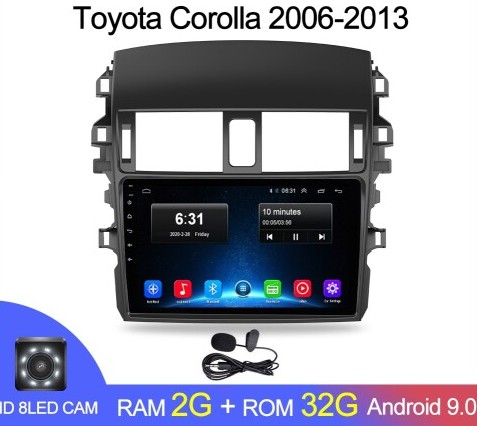 Магнитола Android 2G-32G Toyota Corolla E140/150 2007- Магнитола Android 2G-32G Toyota Corolla E140/150 2007-