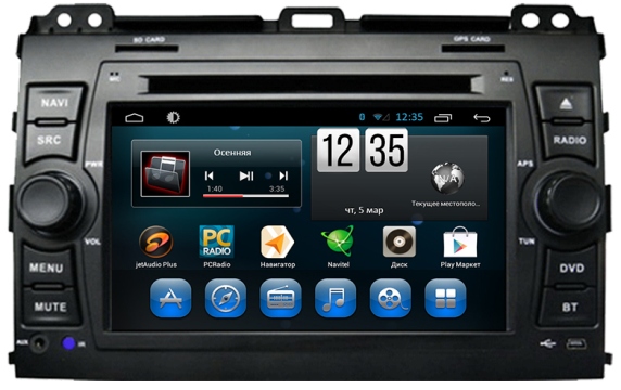   FarCar Kaier s180  Toyota Land Cruiser Prado 120  Android 4.4(q456)