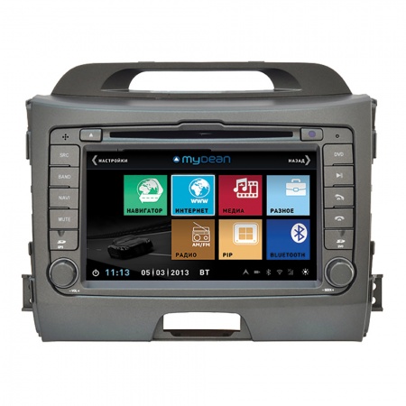 Магнитола MyDean 3074 KIA Sportage (2010-) Магнитола MyDean 3074 KIA Sportage (2010-)