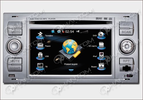 Магнитола Phantom DVM-8400G i5 silver (Ford) Магнитола Phantom DVM-8400G i5 silver (Ford)