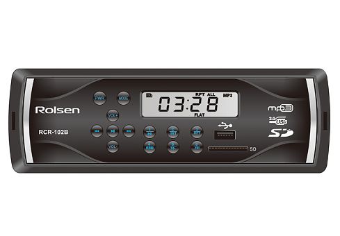 Магнитола Rolsen RCR-102 Магнитола Rolsen RCR-102