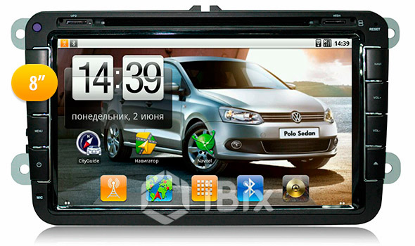Магнитола iBix VW Polo V Магнитола iBix VW Polo V