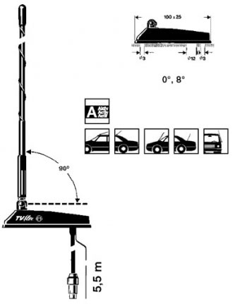 Антенна Bosch TV-flex ATT