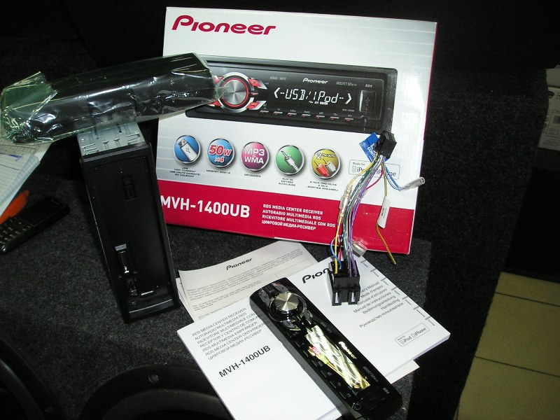 pioneer mvh 1400ub распиновка
